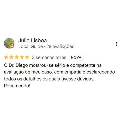 Depoimento Google Dr. Diego Moura