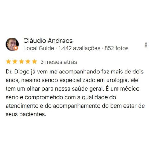 Depoimento Google Dr. Diego Moura
