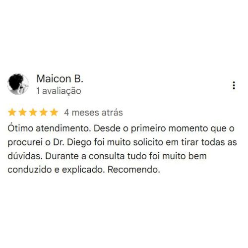 Depoimento Google Dr. Diego Moura